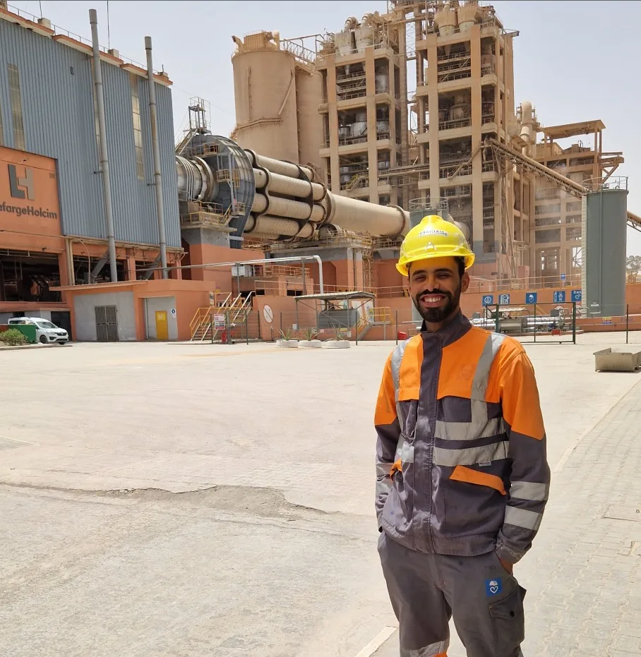 Photo prise lors du stage chez Holcim Maroc.